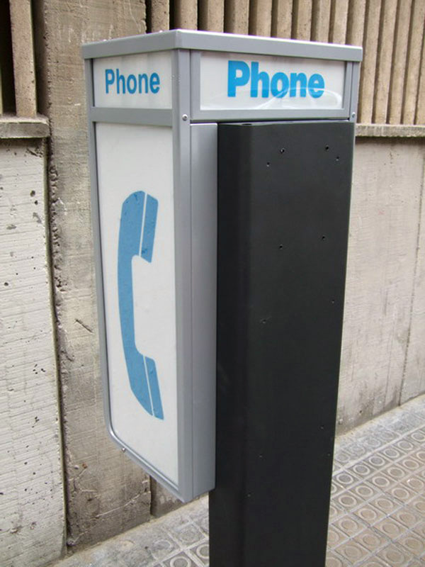 cabina telefono publico americano pie.metal.luz int.ext.max.telef.54x20 159x40x34 (95eu.) 1u